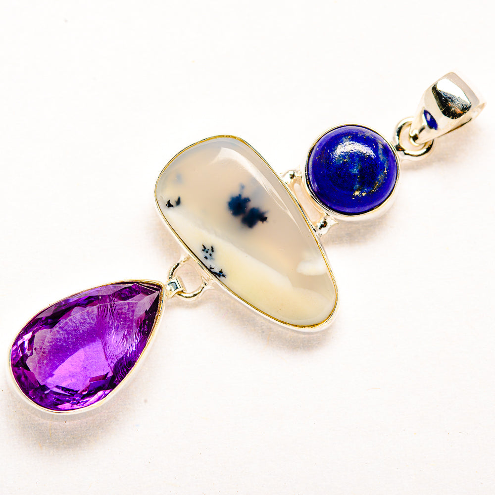Dendritic Opal Pendants handcrafted by Anasilvercos - PD34304 - Photo 2