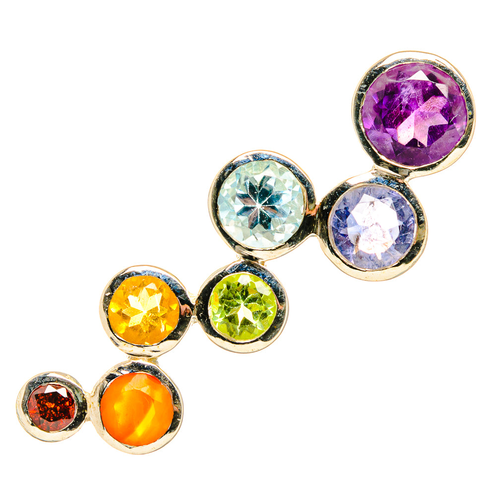 Multi-Stone Rainbow Chakra Pendants handcrafted by Anasilvercos - PD34321 - Photo 2