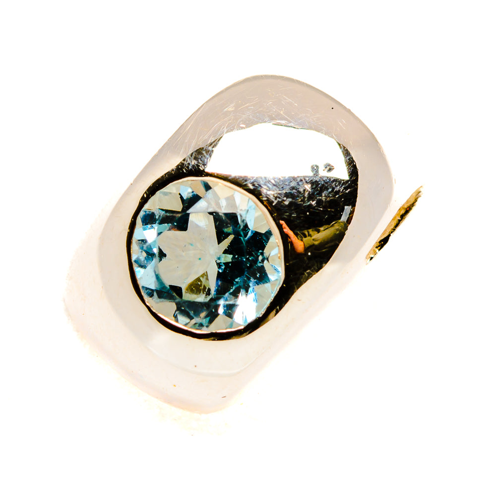 Blue Topaz Pendants handcrafted by Anasilvercos - PD34328 - Photo 2