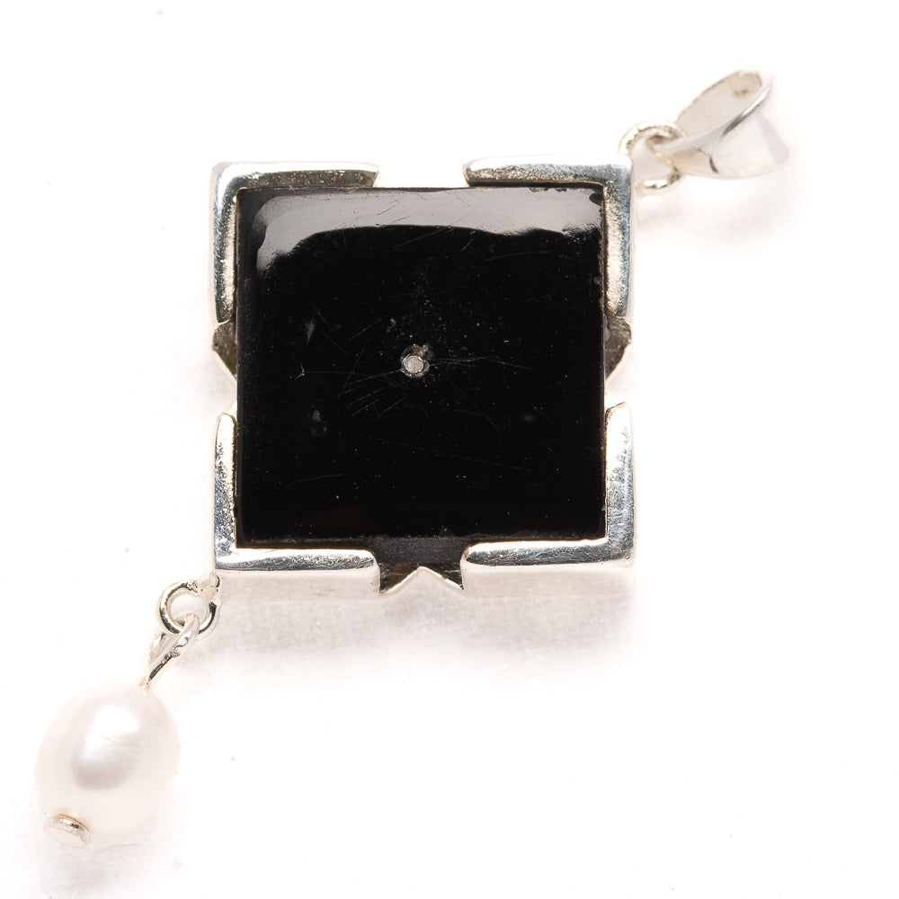 Black Onyx Pendants handcrafted by Anasilvercos - PD34335 - Photo 2