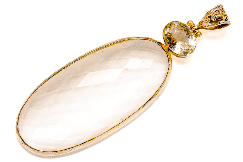 White Quartz Pendants handcrafted by Anasilvercos - PD34365 - Photo 2