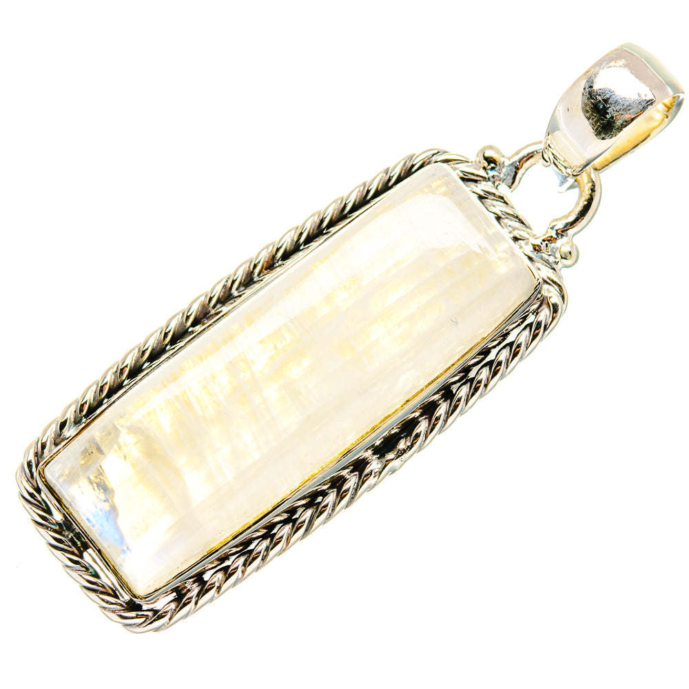 Rainbow Moonstone Pendants handcrafted by Anasilvercos - PD34374 - Photo 2