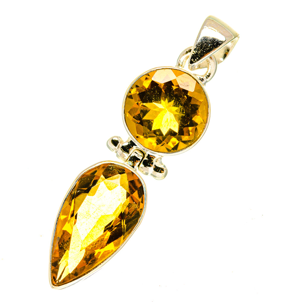 Mandarin Citrine Pendants handcrafted by Anasilvercos - PD3440