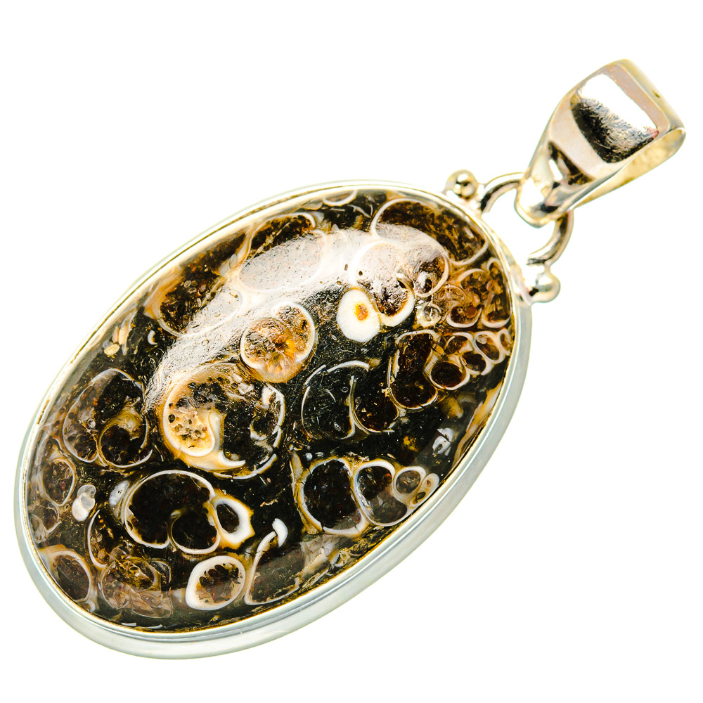 Turritella Agate Pendants handcrafted by Anasilvercos - PD34403 - Photo 2