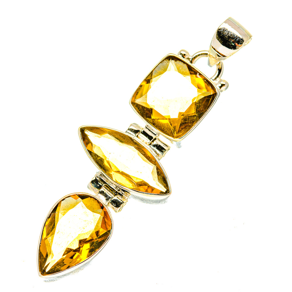 Mandarin Citrine Pendants handcrafted by Anasilvercos - PD3441