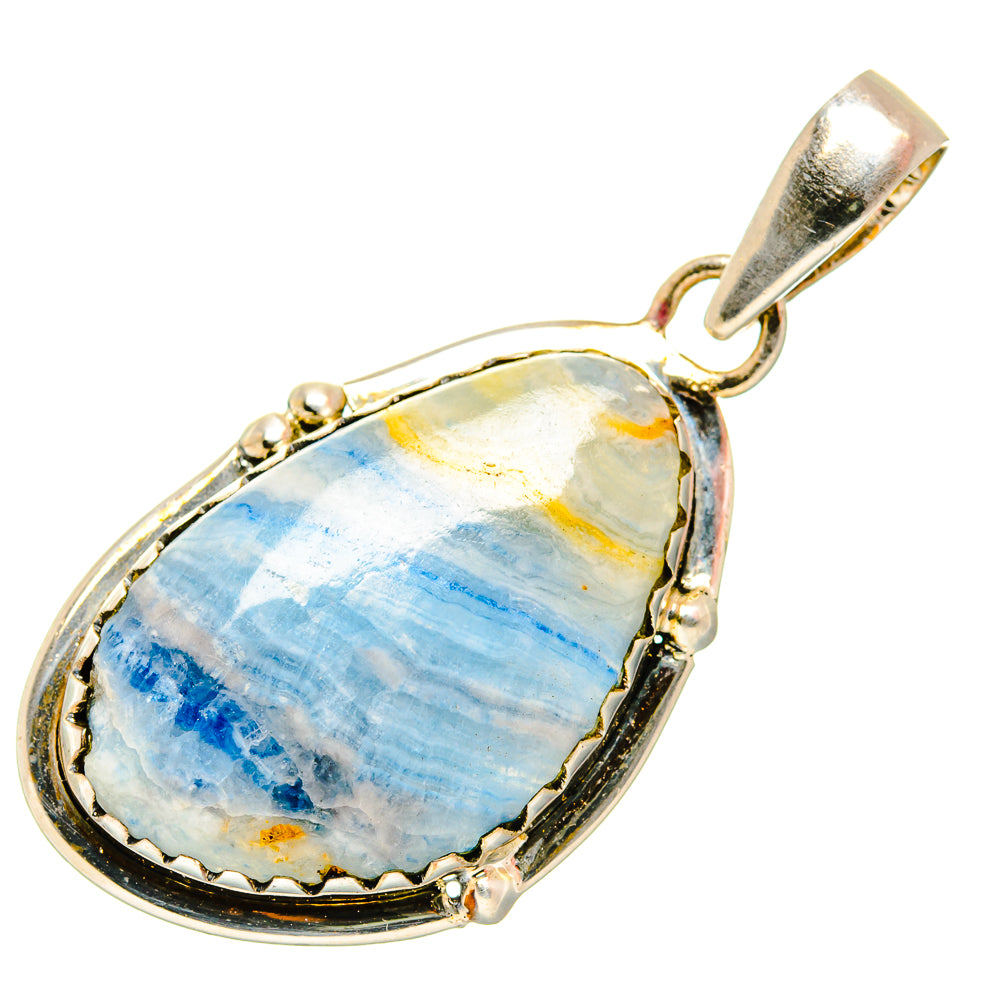 Blue Scheelite Pendants handcrafted by Anasilvercos - PD34411 - Photo 2