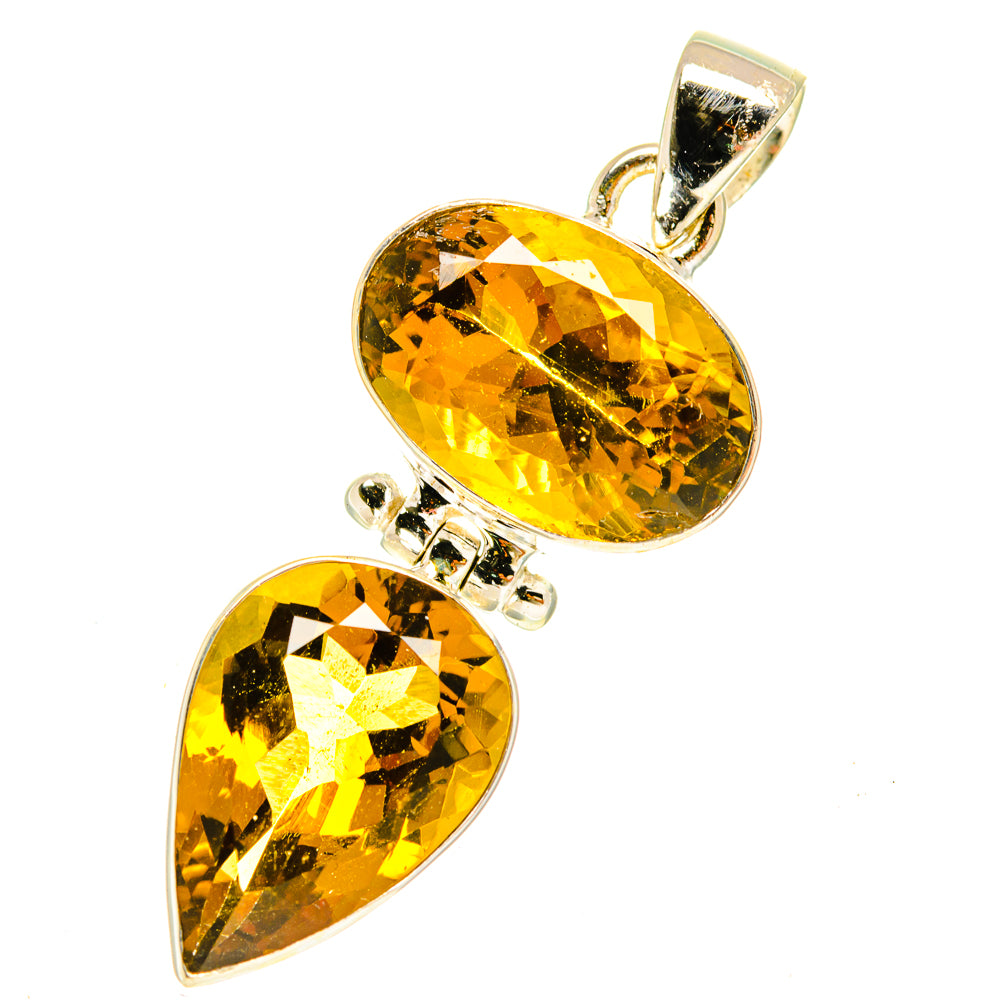 Mandarin Citrine Pendants handcrafted by Anasilvercos - PD3442