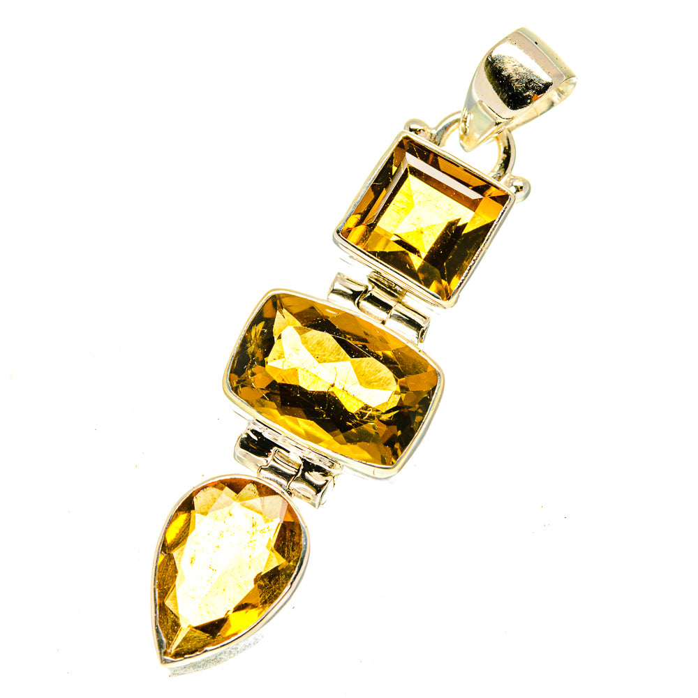 Mandarin Citrine Pendants handcrafted by Anasilvercos - PD3443