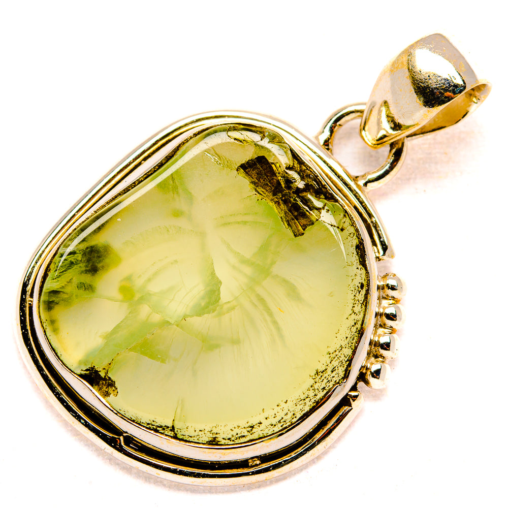 Prehnite Pendants handcrafted by Anasilvercos - PD34432 - Photo 2