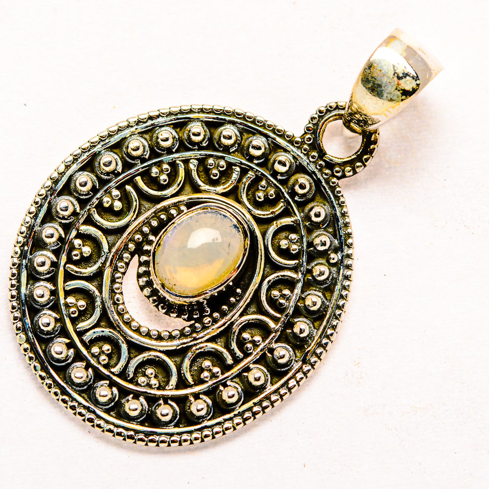 Ethiopian Opal Pendants handcrafted by Anasilvercos - PD34477 - Photo 2