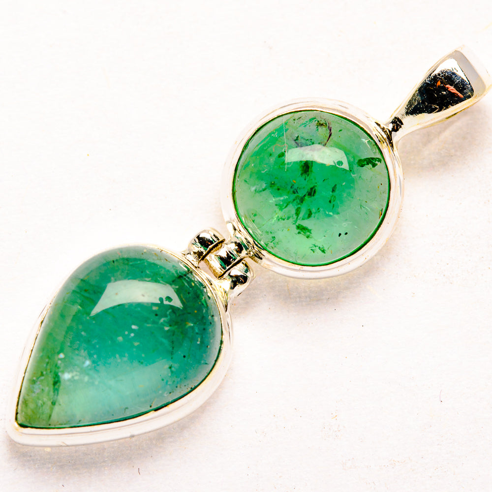 Green Aventurine Pendants handcrafted by Anasilvercos - PD34481 - Photo 2
