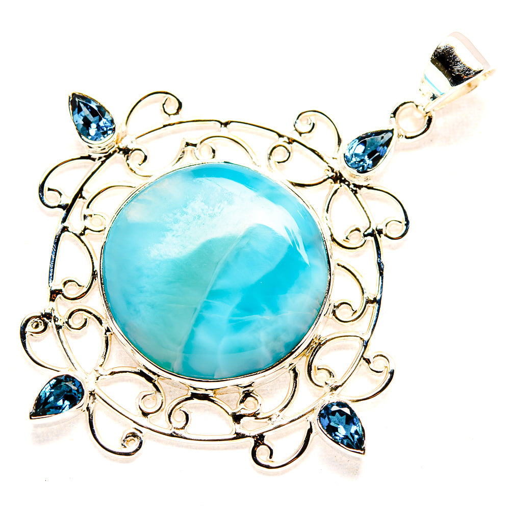 Larimar Pendants handcrafted by Anasilvercos - PD34500 - Photo 2