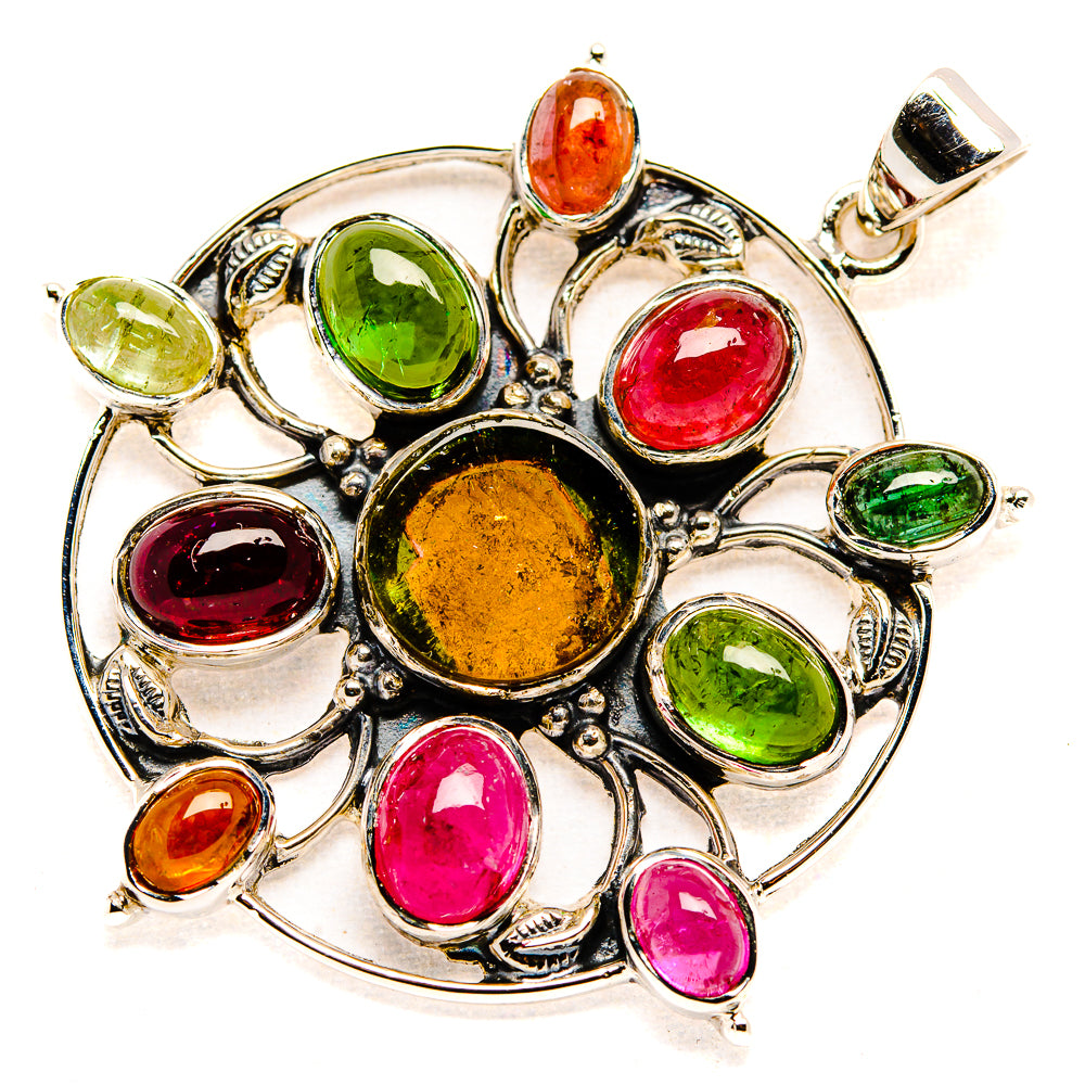 Multi-tourmaline Pendants handcrafted by Anasilvercos - PD34501 - Photo 2
