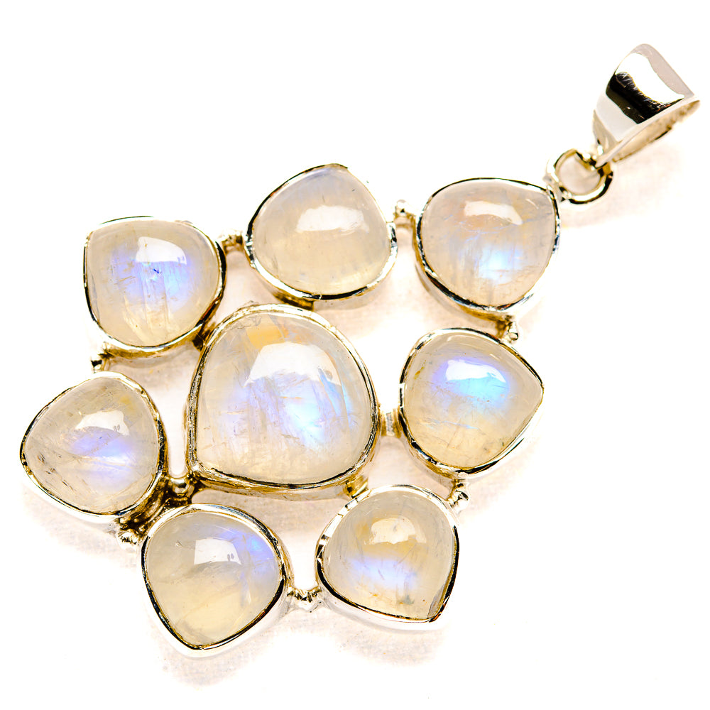 Rainbow Moonstone Pendants handcrafted by Anasilvercos - PD34507 - Photo 2