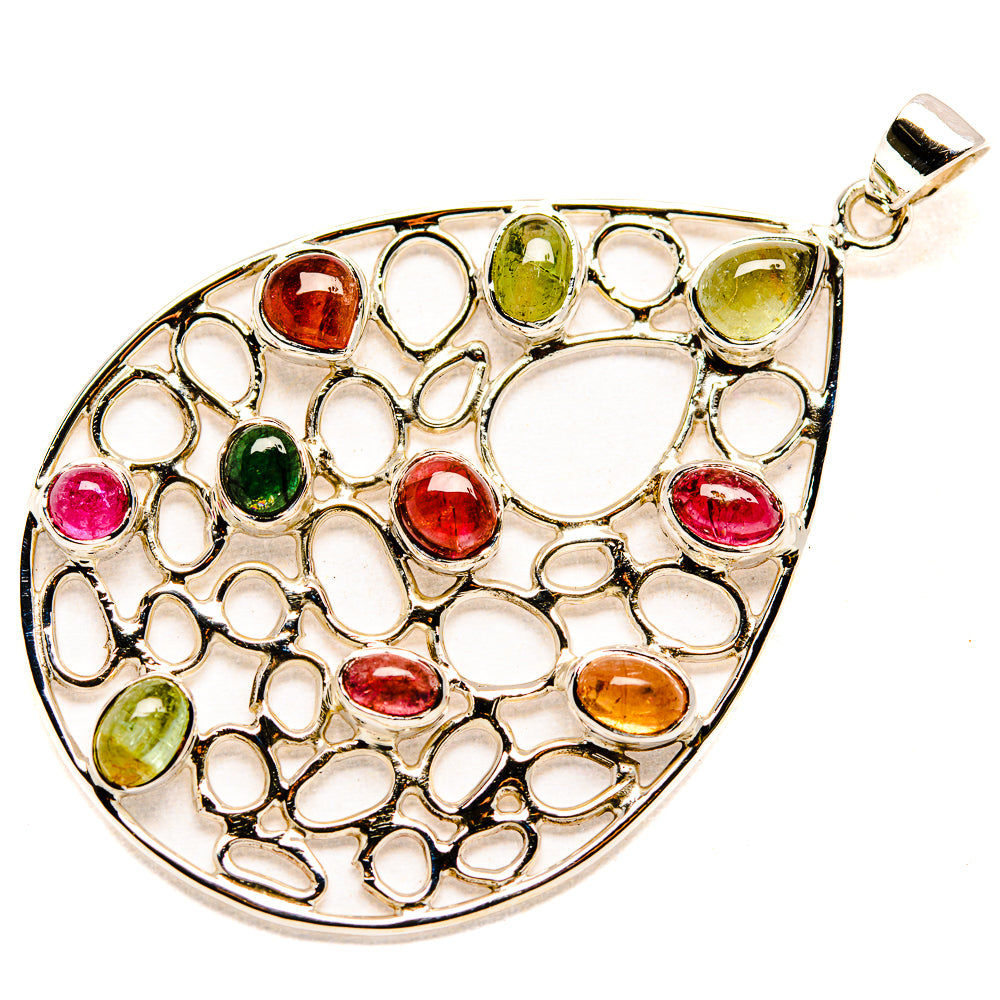 Multi-tourmaline Pendants handcrafted by Anasilvercos - PD34510 - Photo 2