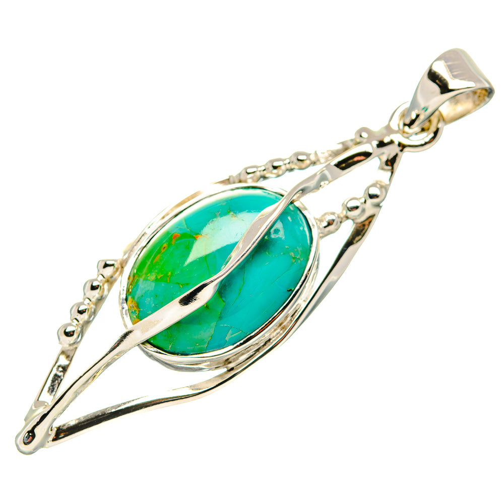 Chrysocolla Pendants handcrafted by Anasilvercos - PD34541 - Photo 2