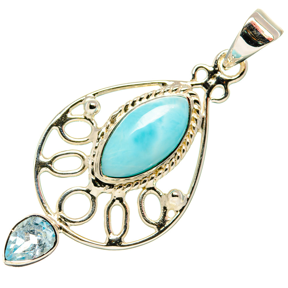 Larimar Pendants handcrafted by Anasilvercos - PD34558 - Photo 2
