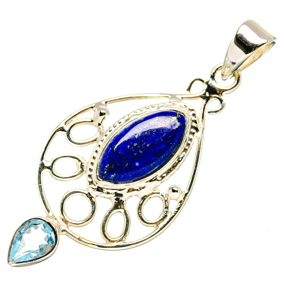Lapis Lazuli Pendants handcrafted by Anasilvercos - PD34569 - Photo 2