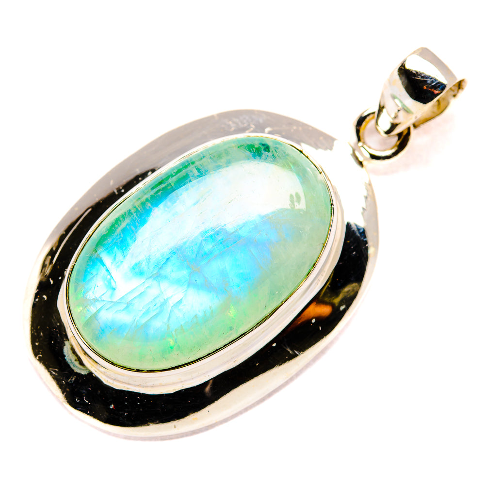 Green Moonstone Pendants handcrafted by Anasilvercos - PD34572 - Photo 2