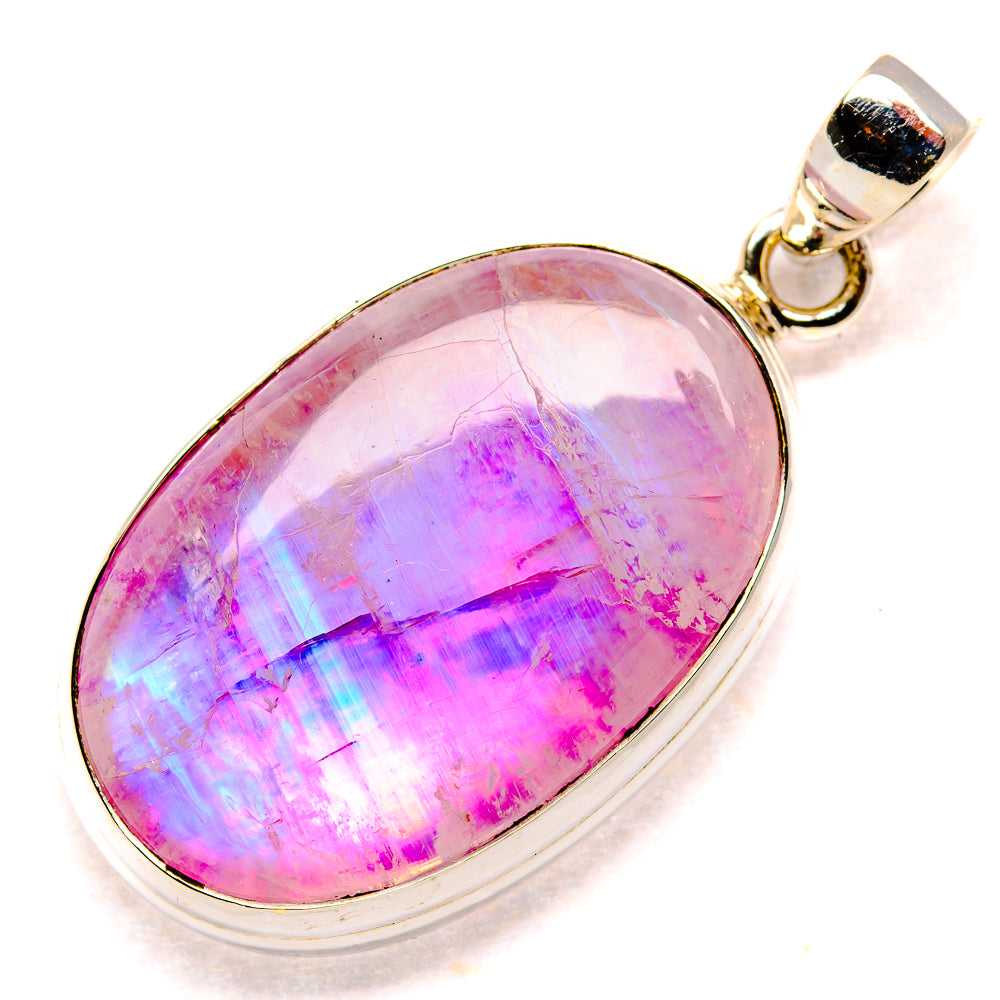 Pink Moonstone Pendants handcrafted by Anasilvercos - PD34578 - Photo 2