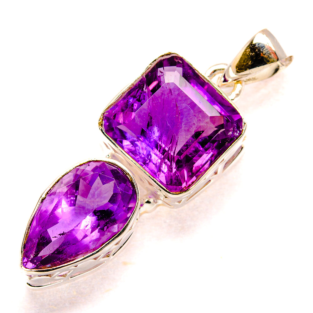 Amethyst Pendants handcrafted by Anasilvercos - PD34593 - Photo 2