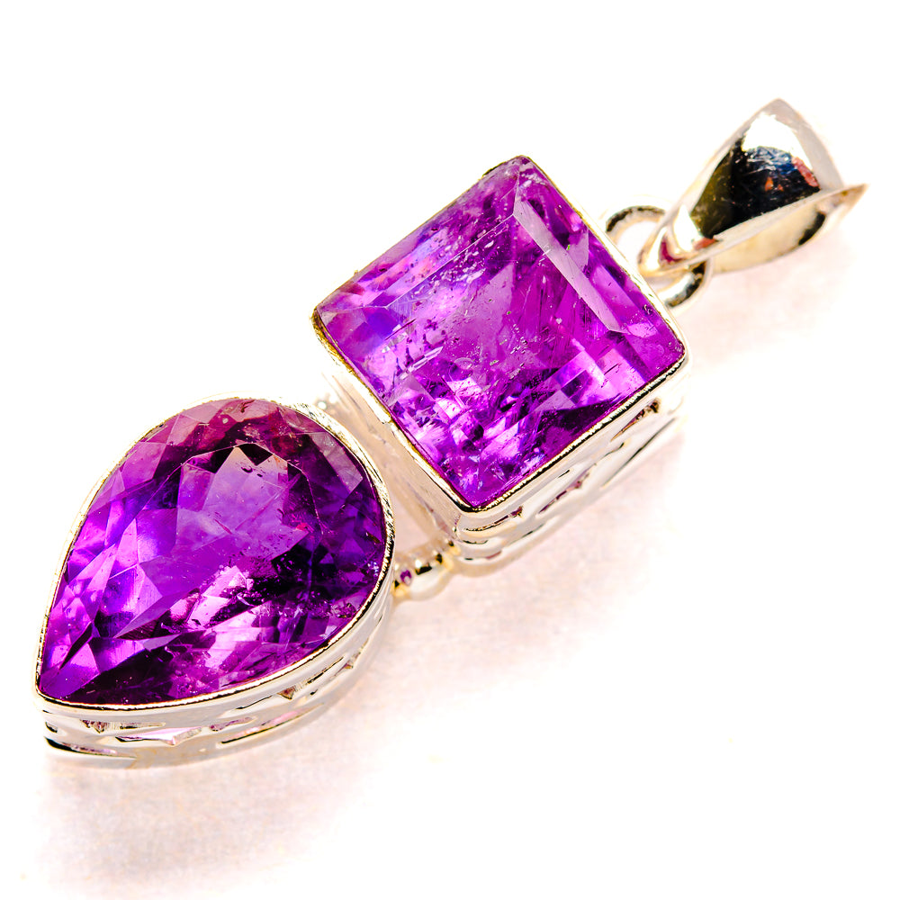 Amethyst Pendants handcrafted by Anasilvercos - PD34598 - Photo 2