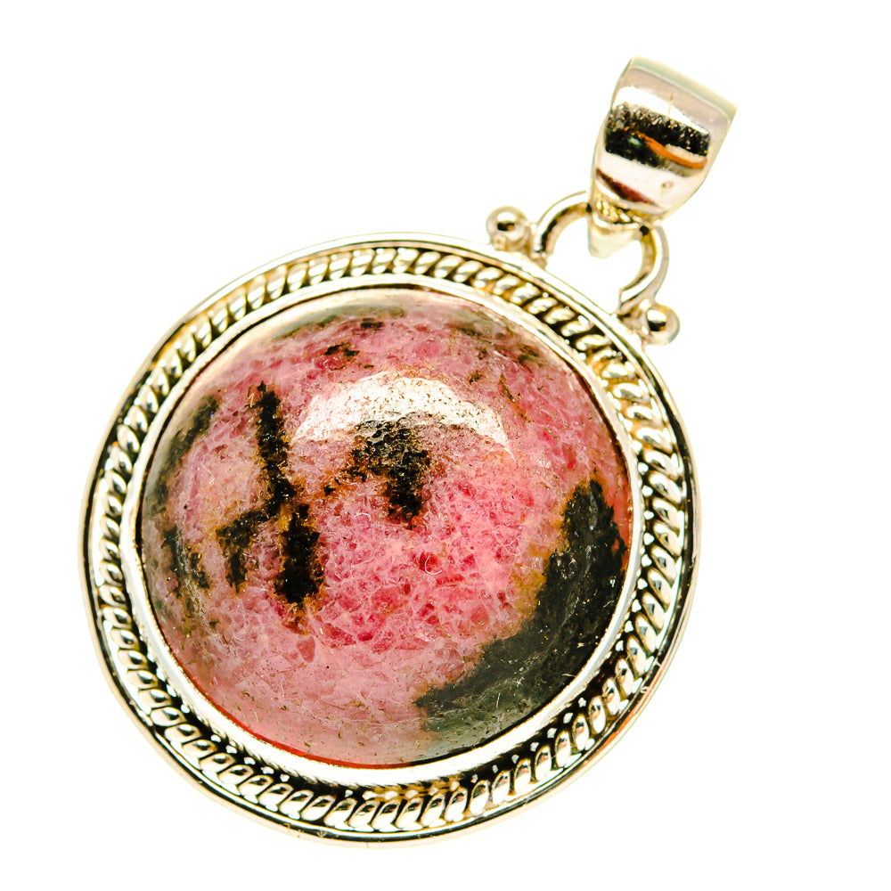 Rhodonite Pendants handcrafted by Anasilvercos - PD3460