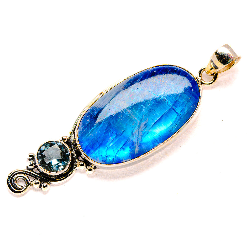 Rainbow Moonstone Pendants handcrafted by Anasilvercos - PD34604 - Photo 2