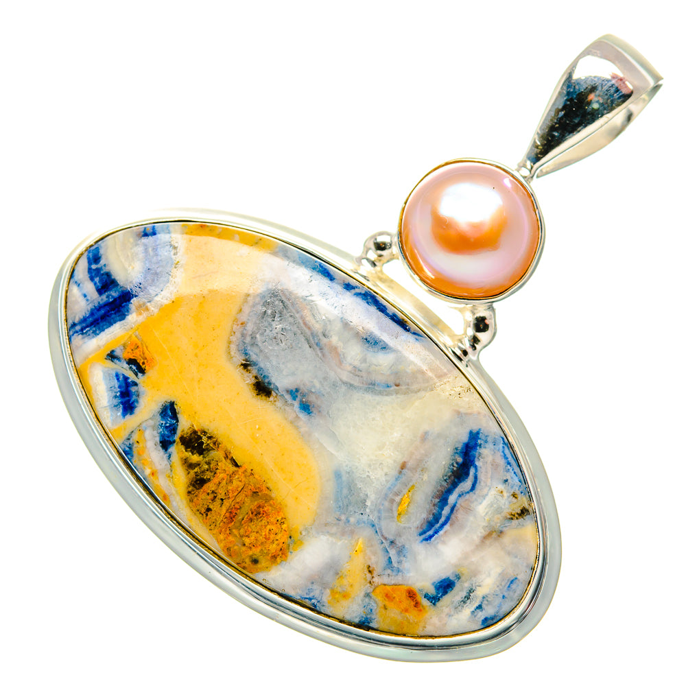 Blue Scheelite Pendants handcrafted by Anasilvercos - PD34612 - Photo 2