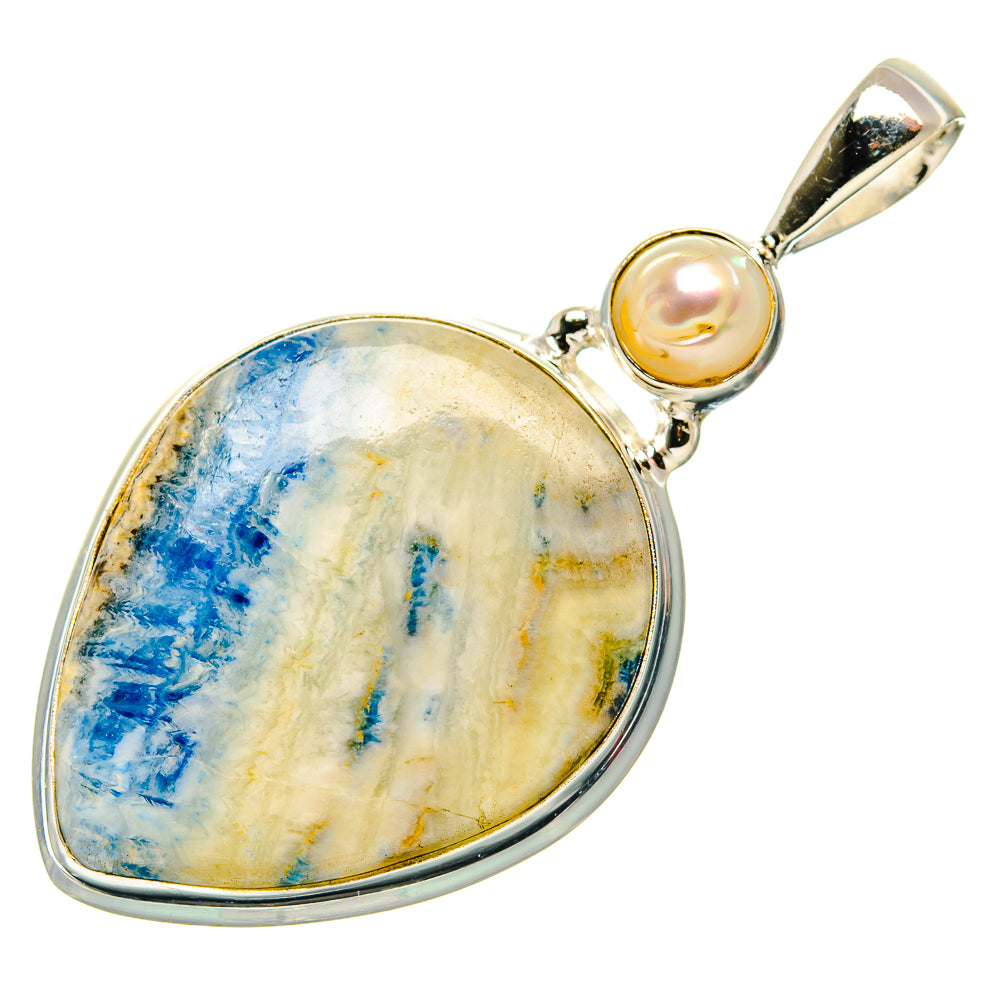 Blue Scheelite Pendants handcrafted by Anasilvercos - PD34613 - Photo 2