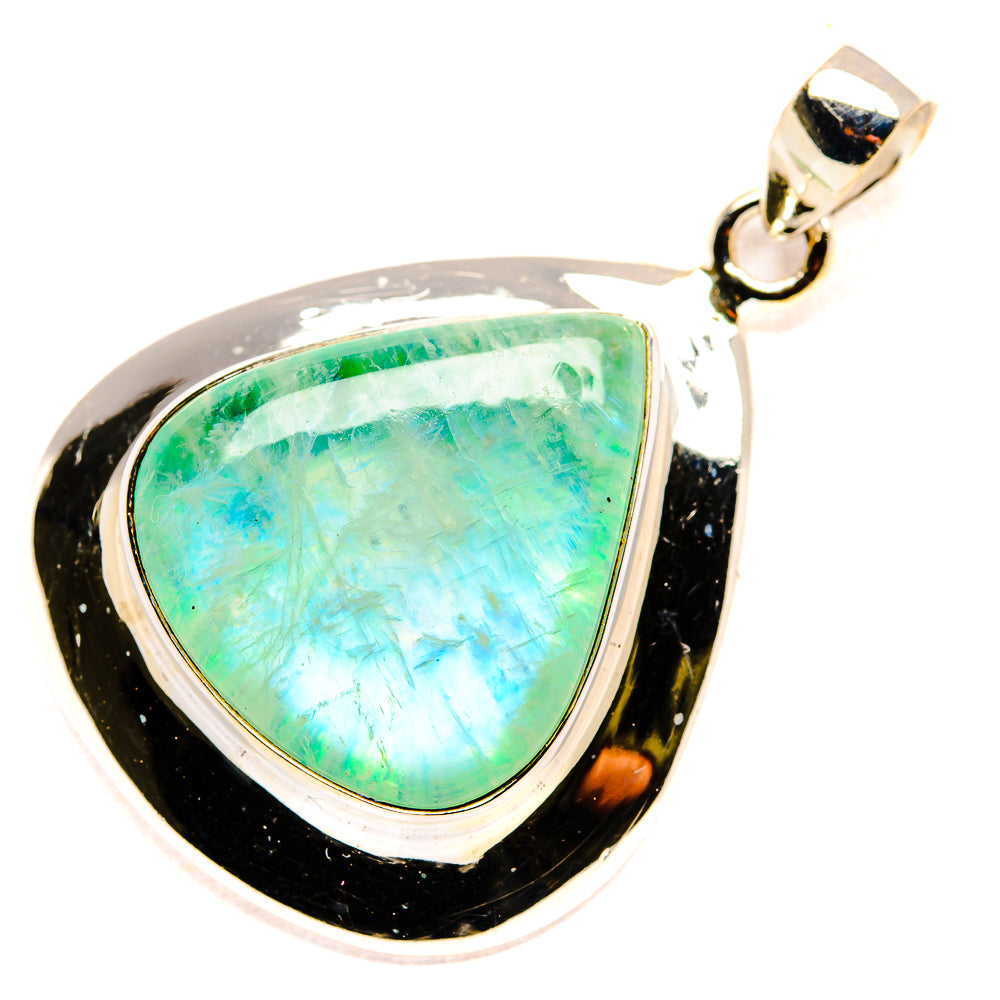 Green Moonstone Pendants handcrafted by Anasilvercos - PD34623 - Photo 2