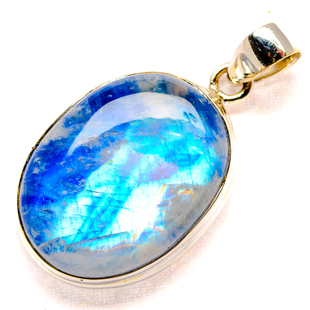 Rainbow Moonstone Pendants handcrafted by Anasilvercos - PD34627 - Photo 2