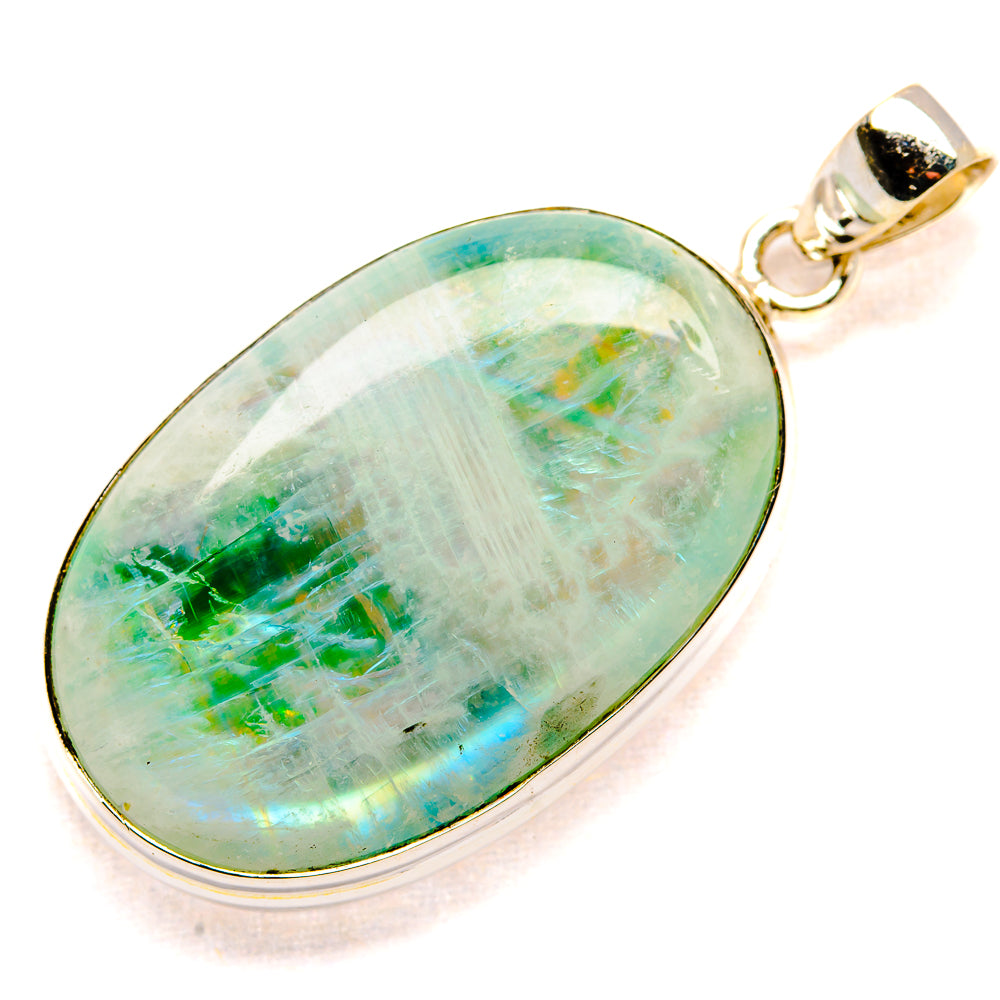 Green Moonstone Pendants handcrafted by Anasilvercos - PD34642 - Photo 2