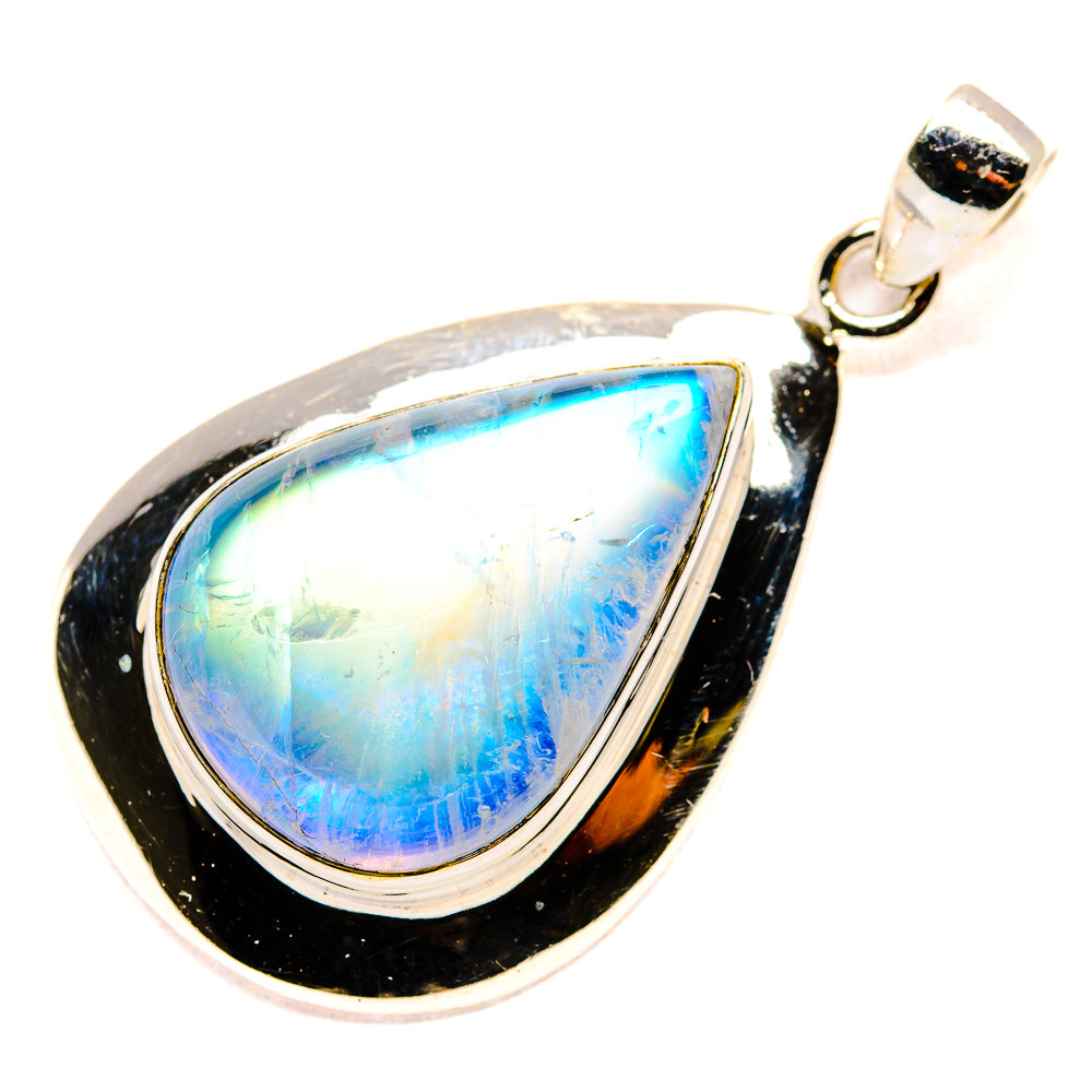 Rainbow Moonstone Pendants handcrafted by Anasilvercos - PD34644 - Photo 2