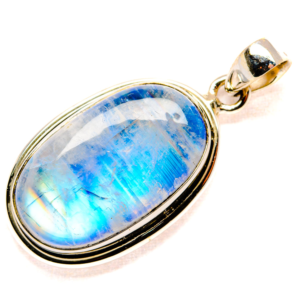 Rainbow Moonstone Pendants handcrafted by Anasilvercos - PD34648 - Photo 2