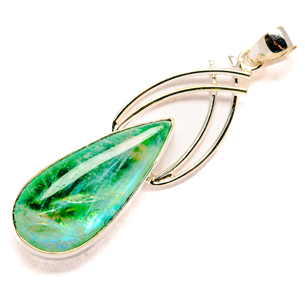 Green Moonstone Pendants handcrafted by Anasilvercos - PD34652 - Photo 2