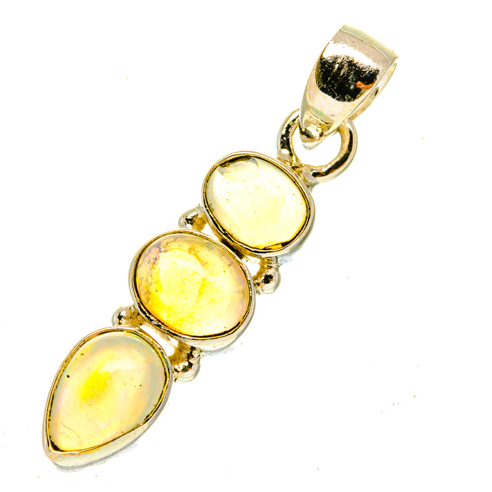 Ethiopian Opal Pendants handcrafted by Anasilvercos - PD3466