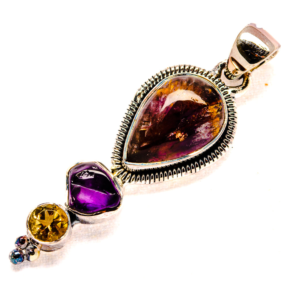 Cacoxenite Amethyst Super 7 Pendants handcrafted by Anasilvercos - PD34661 - Photo 2