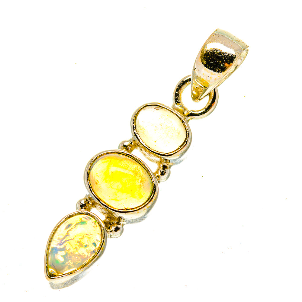 Ethiopian Opal Pendants handcrafted by Anasilvercos - PD3467
