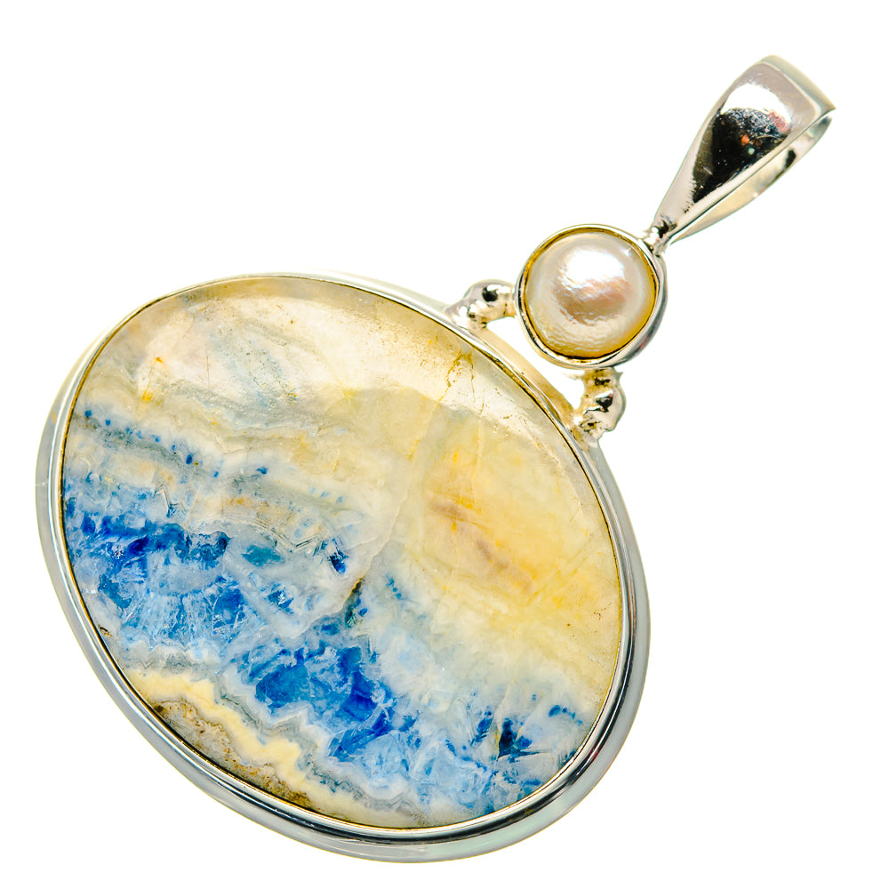 Blue Scheelite Pendants handcrafted by Anasilvercos - PD34672 - Photo 2