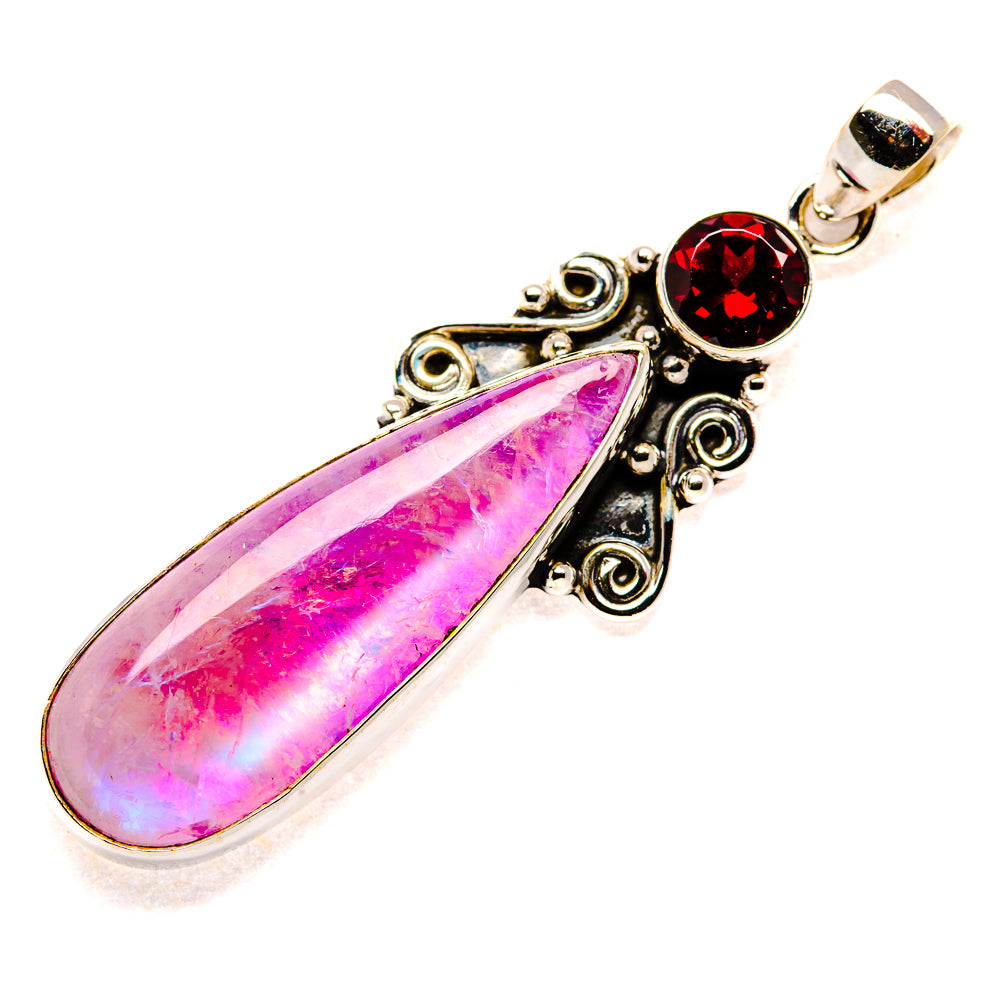 Pink Moonstone Pendants handcrafted by Anasilvercos - PD34675 - Photo 2