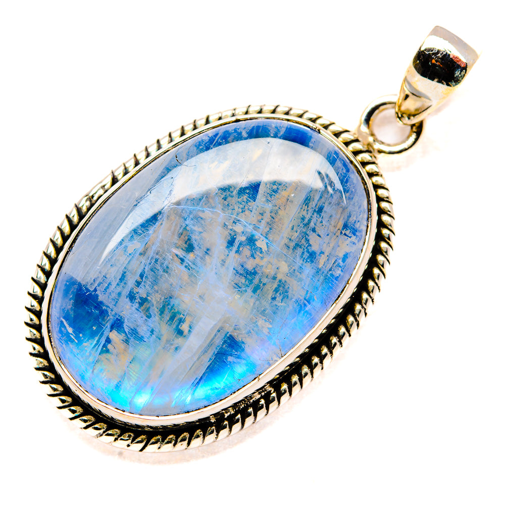 Rainbow Moonstone Pendants handcrafted by Anasilvercos - PD34679 - Photo 2