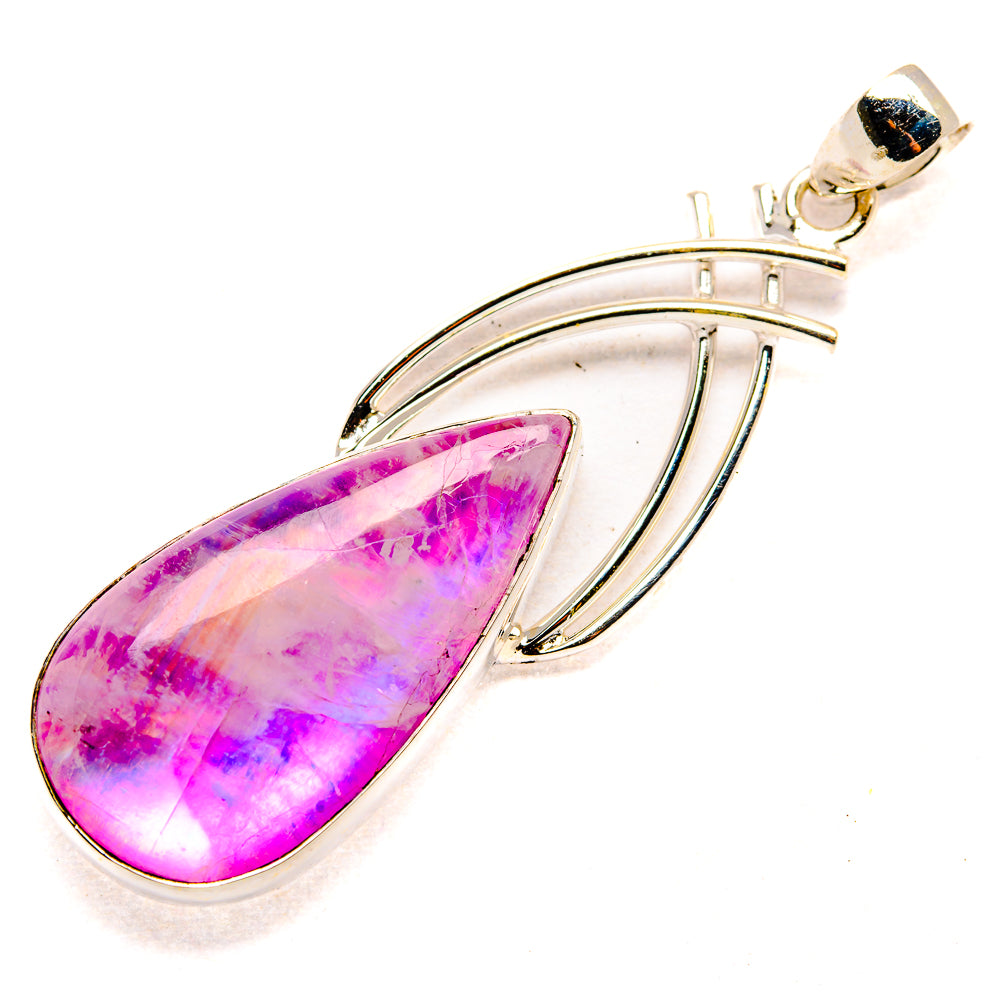 Pink Moonstone Pendants handcrafted by Anasilvercos - PD34693 - Photo 2