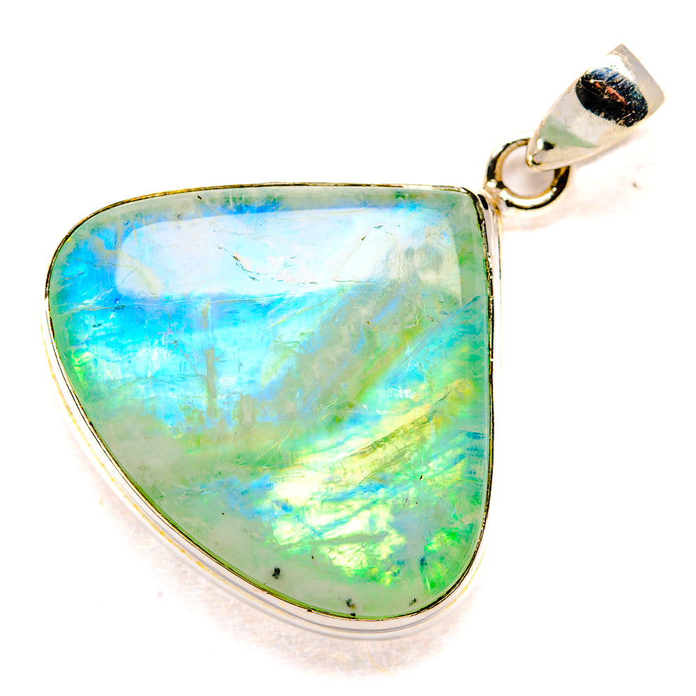 Green Moonstone Pendants handcrafted by Anasilvercos - PD34698 - Photo 2