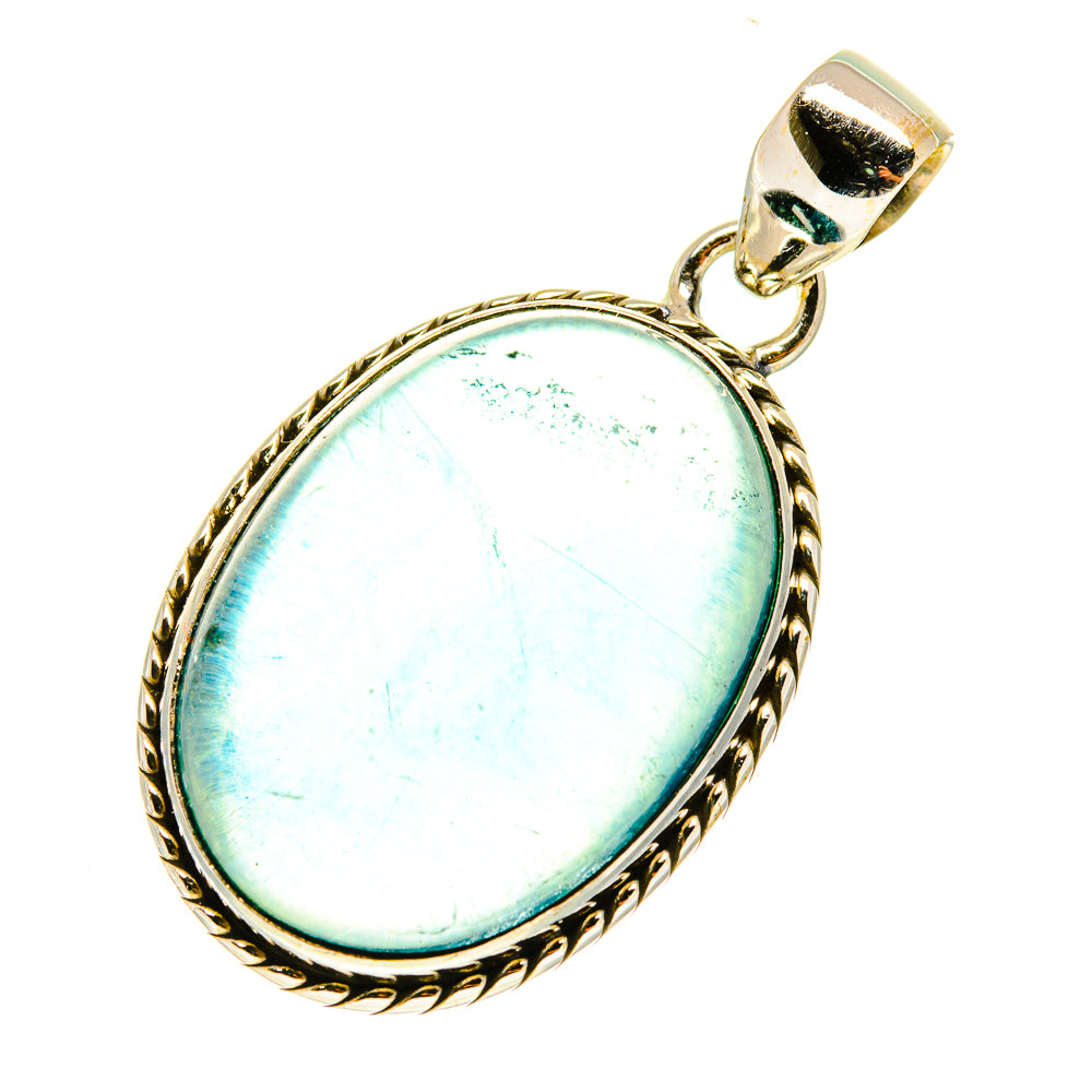 Blue Fluorite Pendants handcrafted by Anasilvercos - PD3471