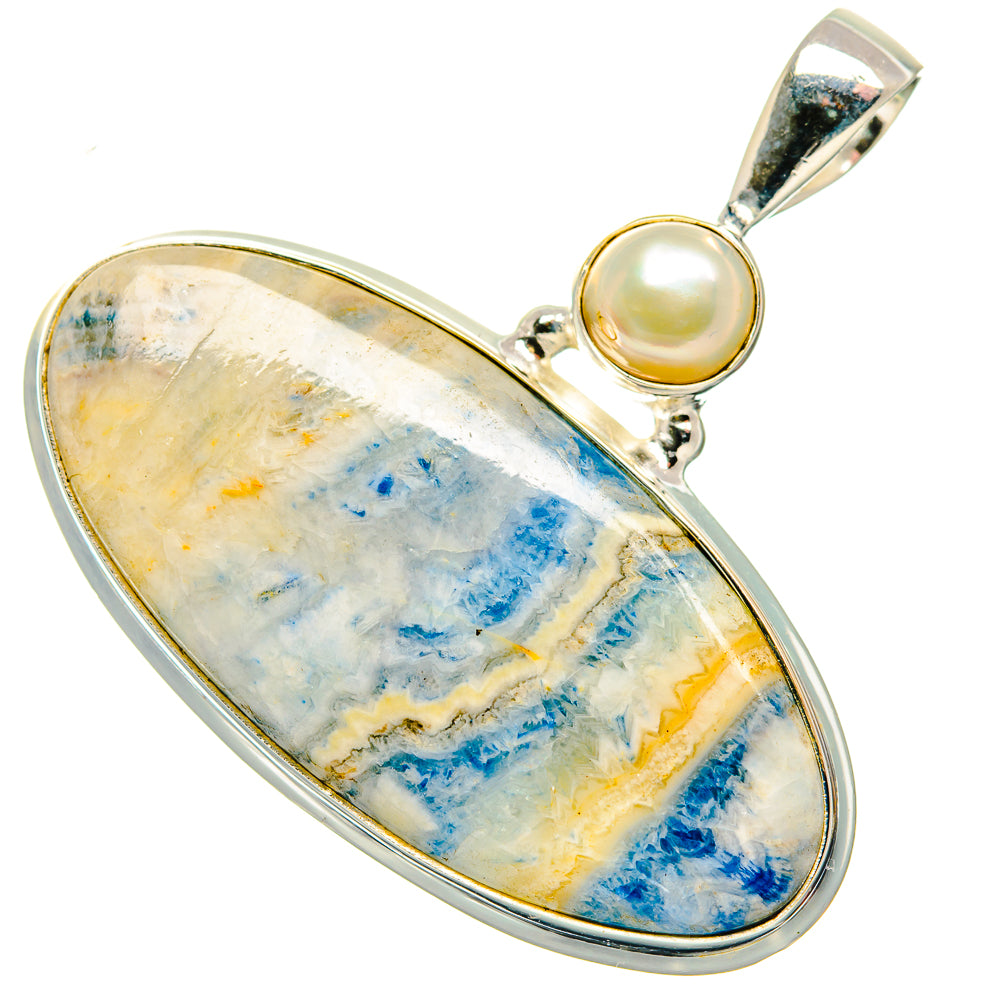 Blue Scheelite Pendants handcrafted by Anasilvercos - PD34715 - Photo 2