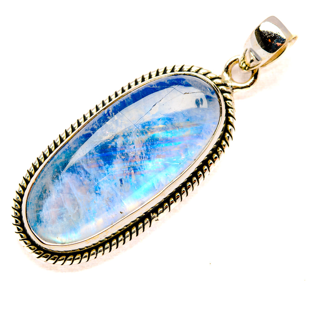 Rainbow Moonstone Pendants handcrafted by Anasilvercos - PD34725 - Photo 2