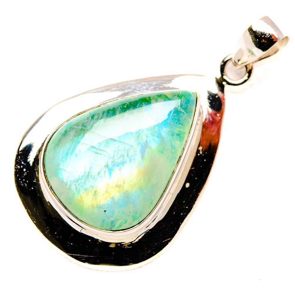 Green Moonstone Pendants handcrafted by Anasilvercos - PD34727 - Photo 2