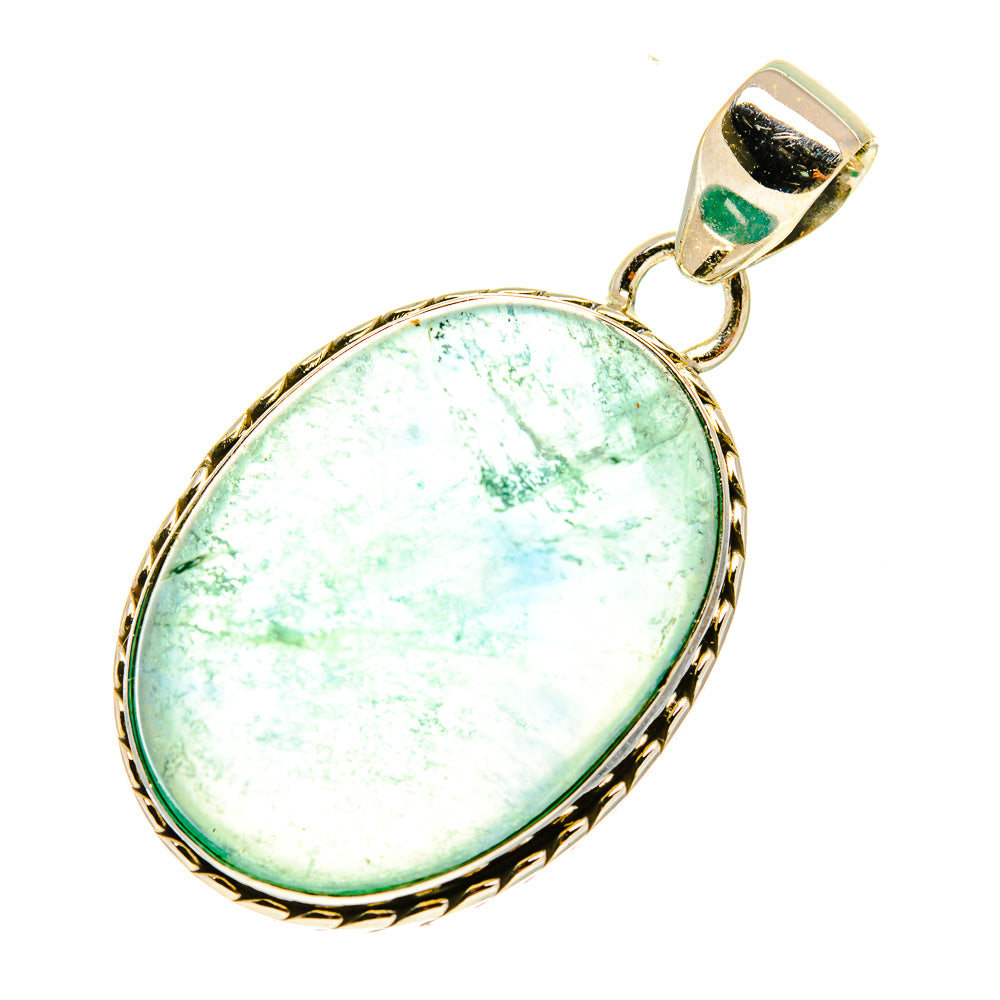 Blue Fluorite Pendants handcrafted by Anasilvercos - PD3473