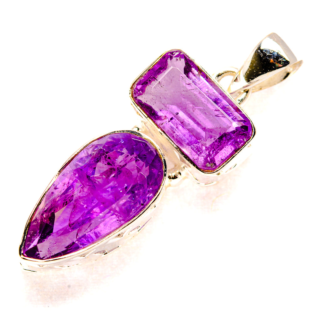 Amethyst Pendants handcrafted by Anasilvercos - PD34732 - Photo 2